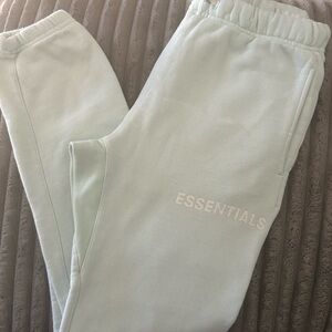 Essentials fear of god Light Green Sweatpants